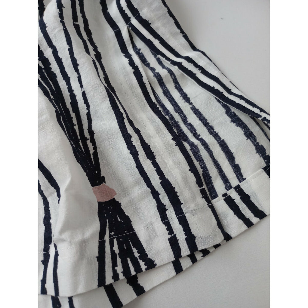mina perhonen ミナペルホネン taba リネン 麻 100％ ロング ワンピース 白 36【中古】