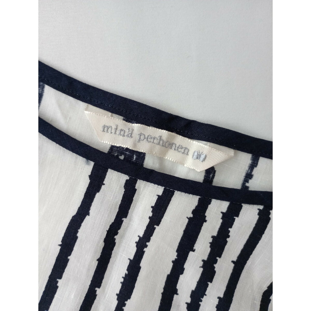 mina perhonen ミナペルホネン taba リネン 麻 100％ ロング ワンピース 白 36【中古】