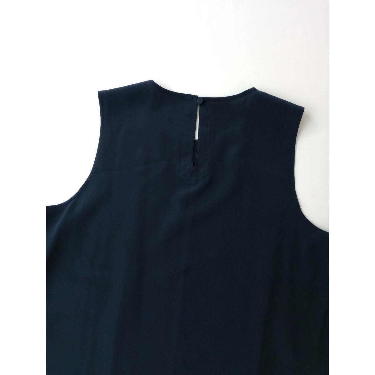 -M- [medium] ミディアム days 小暮美奈子 シルク 100％ タンクトップ トップス カットソー ネイビー M【中古】