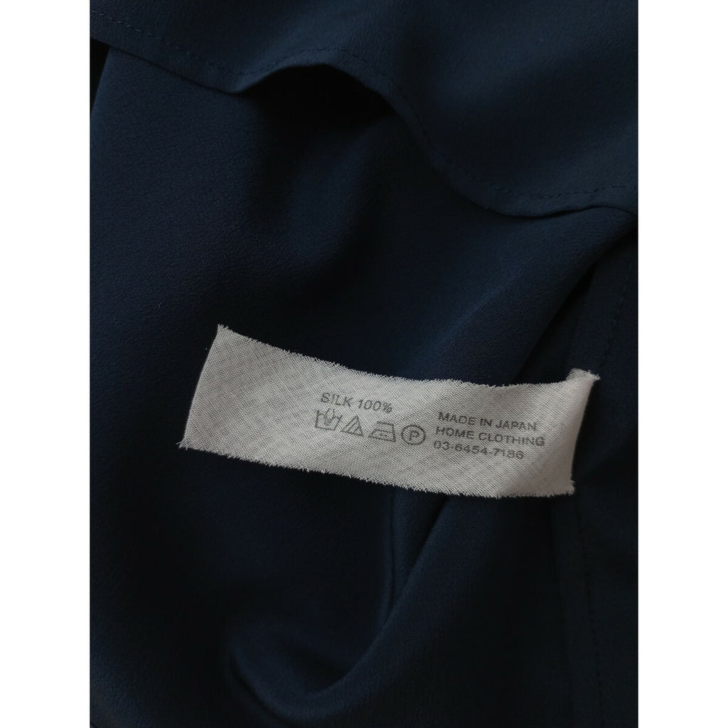 -M- [medium] ミディアム days 小暮美奈子 シルク 100％ タンクトップ トップス カットソー ネイビー M【中古】
