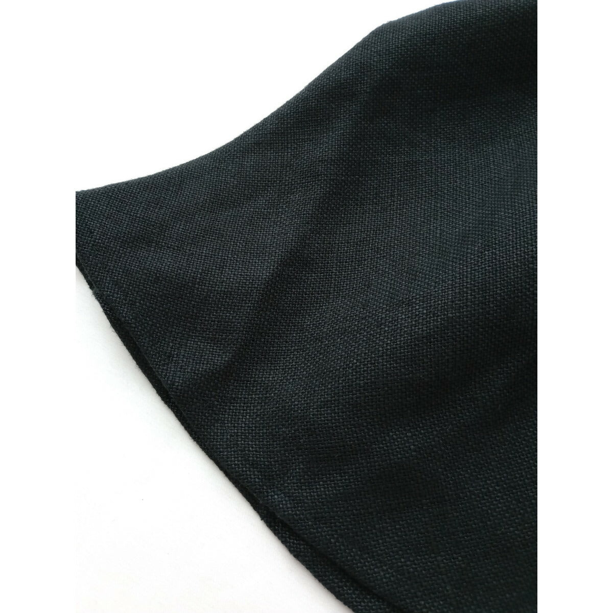 23SS SACRA サクラ RUSTIC LINEN SKIRT リネン ロング スカート 黒 ブラック 38【中古】