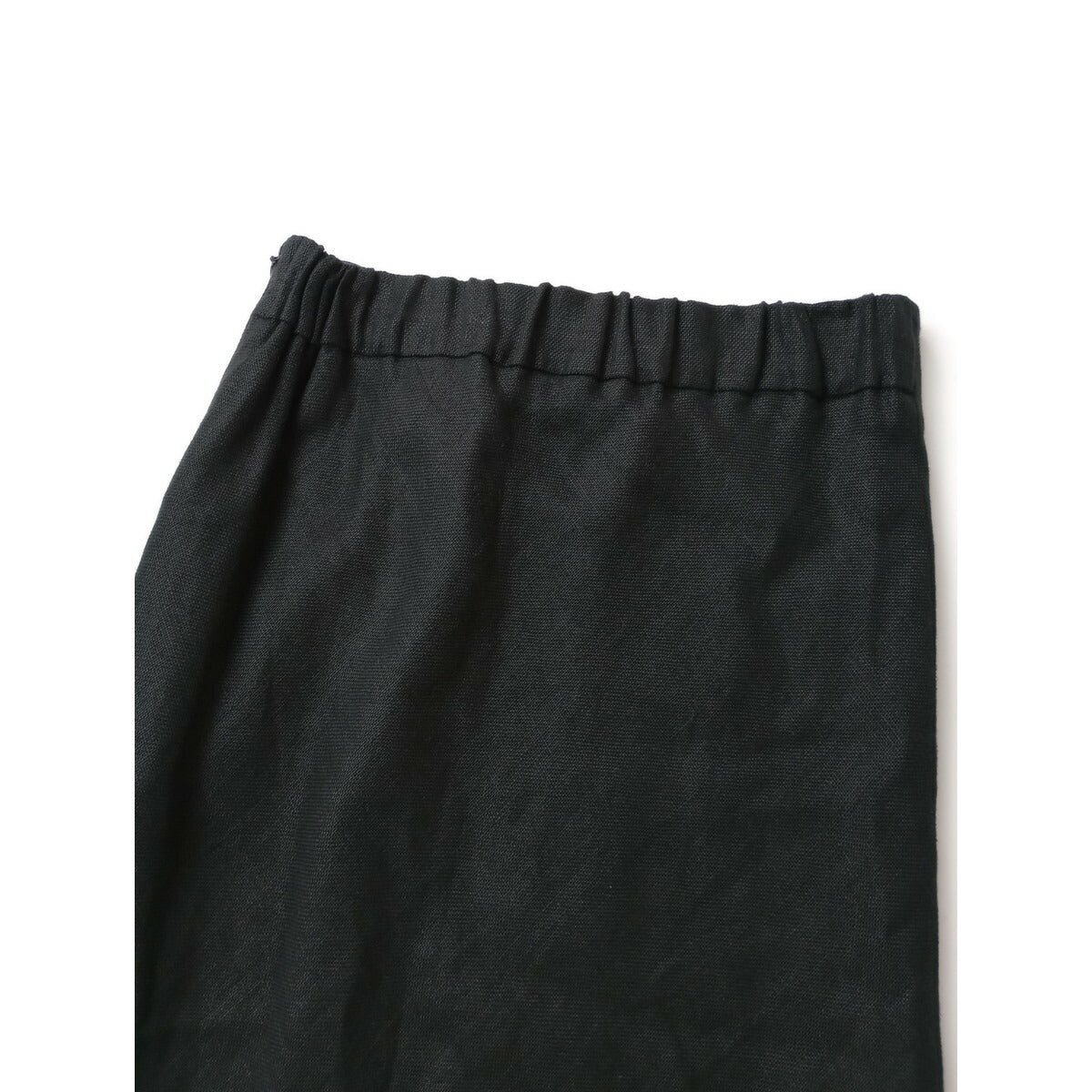 23SS SACRA サクラ RUSTIC LINEN SKIRT リネン ロング スカート 黒 ブラック 38【中古】