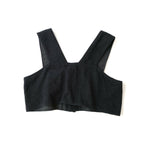 blurhms ブラームス コットンドリル ビスチェ トップス 黒 ブラック 0【中古】