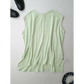 kha:ki カーキ HONEYCOMB SLEEVELESS TOP コットン ハニカム サーマル ノースリーブレス プルオーバー トップス グリーン