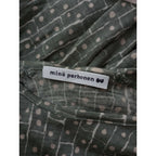 mina perhonen ミナペルホネン winter travel ウール100％ ロング ワンピース 長袖 くすみ カーキ 38【中古】