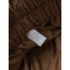 22AW homspun ホームスパン コットン 綿 100％ 細 コール ギャザー ロング スカート ベージュ M (18M＋0151)【中古】