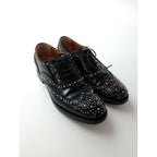 Church's チャーチ Burwood バーウッド スタッズ レースアップ レザー シューズ 靴 黒 ブラック 35【中古】