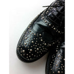 Church's チャーチ Burwood バーウッド スタッズ レースアップ レザー シューズ 靴 黒 ブラック 35【中古】