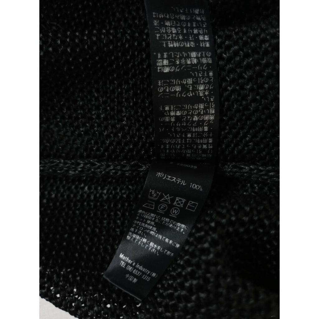 mizuiro ind ミズイロインド ワイド Vネック ベスト 黒 ブラック【中古】