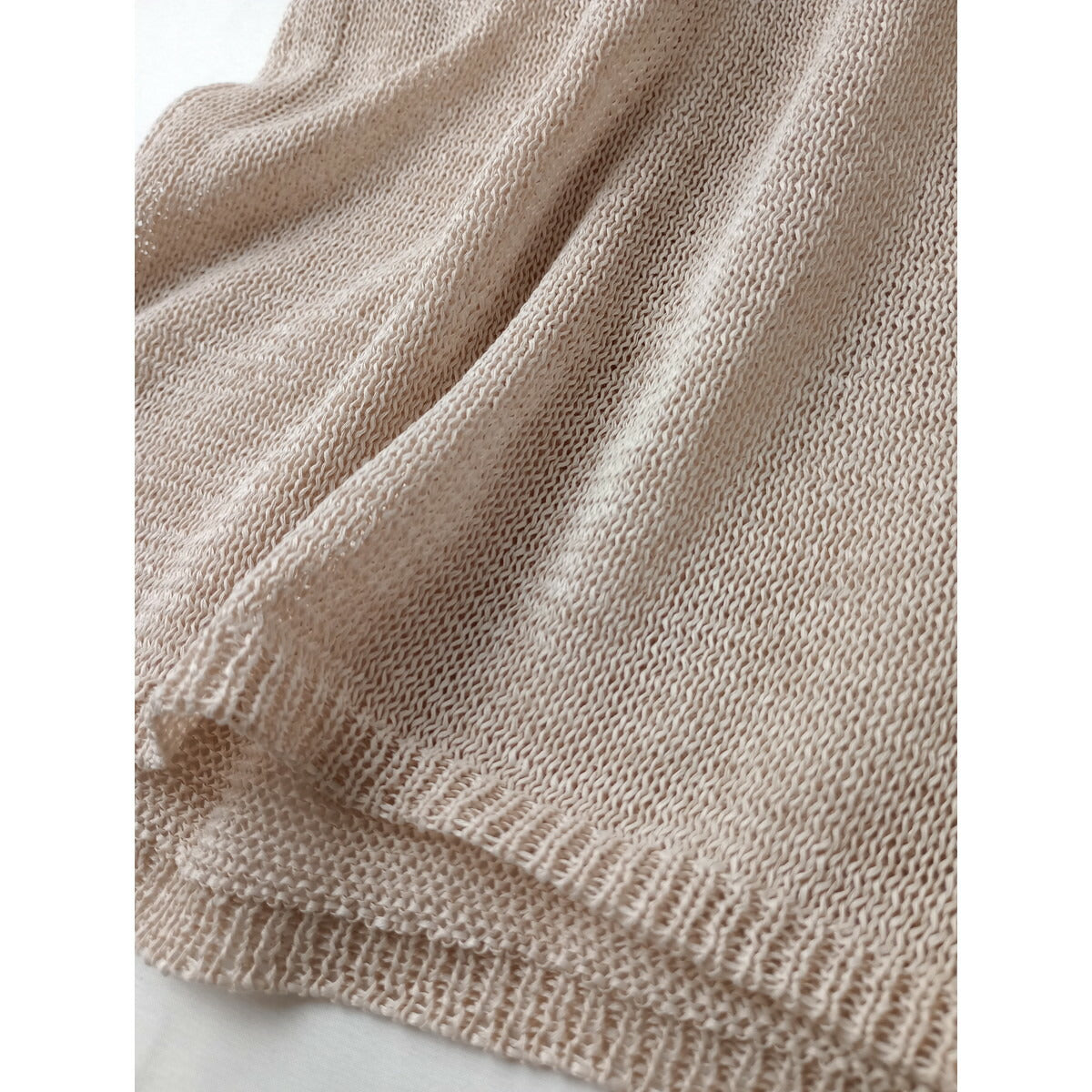 mizuiro ind ミズイロインド ワイド Vネック ベスト 生成り【中古】