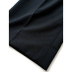 24SS MARGARET HOWELL × FOX BROTHERS マーガレットハウエル SUMMER WOOL トラウザーズ パンツ ウール 毛 100％ 黒 ブラック 1【中古】