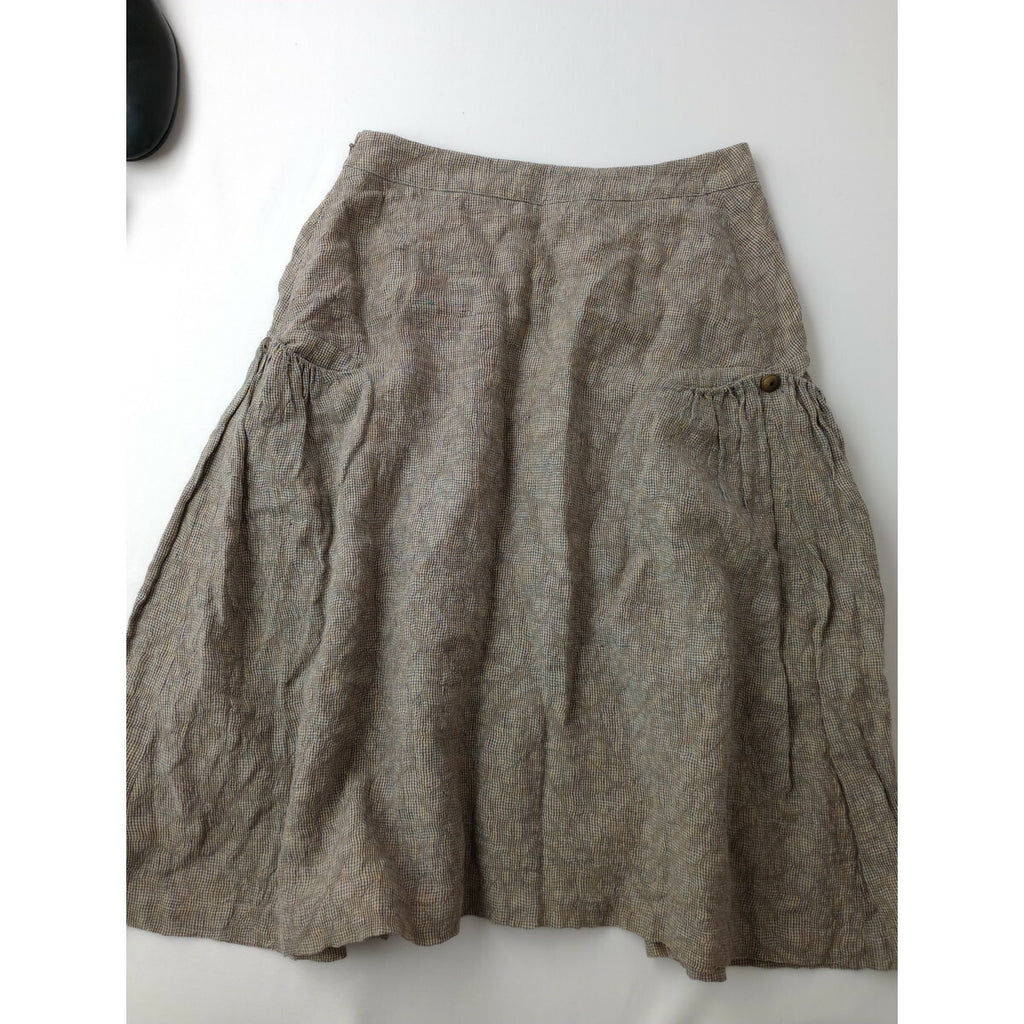 mina perhonen ミナペルホネン shimmer スカート ベージュ 36【中古】