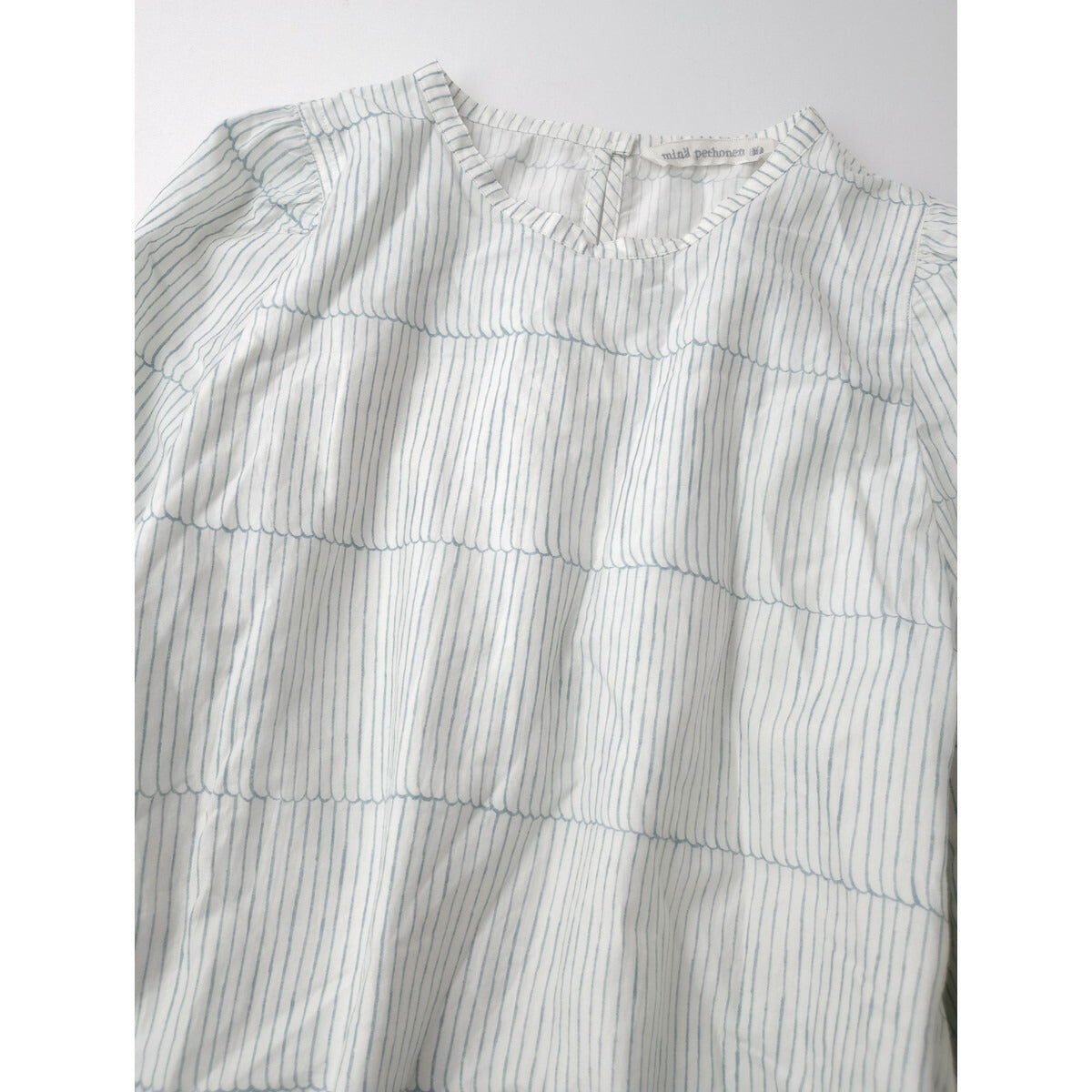 mina perhonen ミナペルホネン misty line 長袖 ロング ワンピース 白 36【中古】