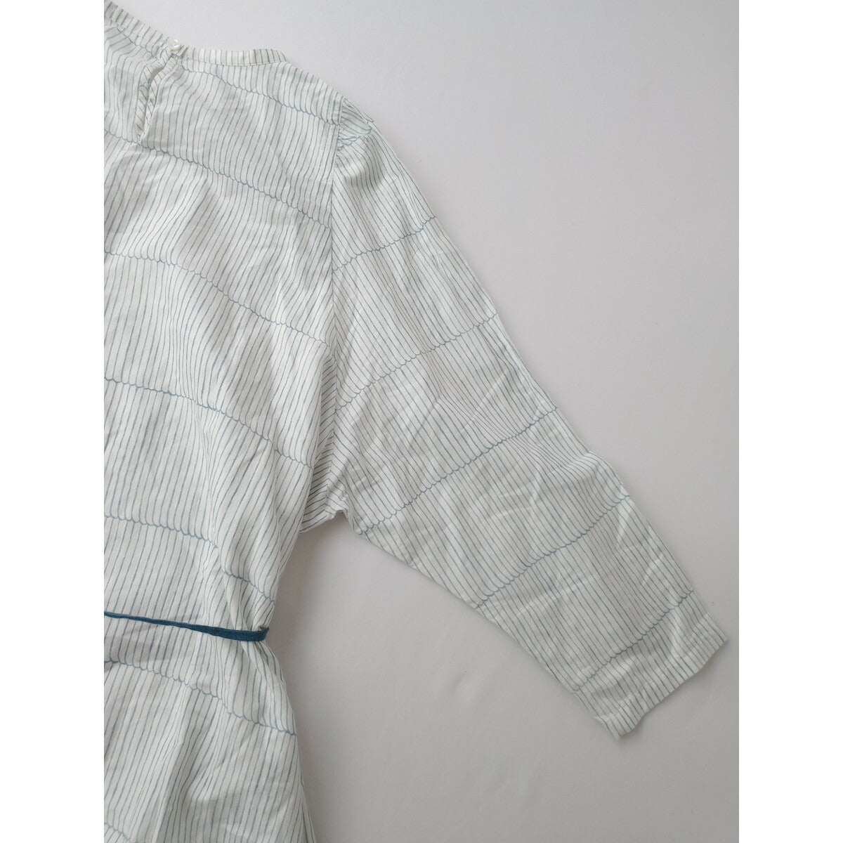mina perhonen ミナペルホネン misty line 長袖 ロング ワンピース 白 36【中古】