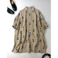 R&D.M.Co- オールドマンズテーラー NURSERY PRINT ROOMY SHIRT ナーサリープリントルーミー シャツ トップス黄土色【中古】