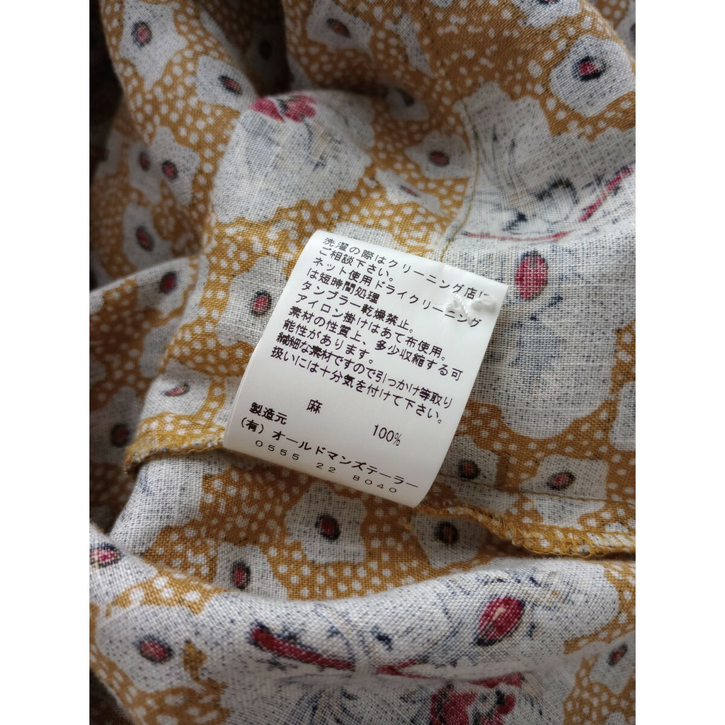 R&D.M.Co- オールドマンズテーラー NURSERY PRINT ROOMY SHIRT ナーサリープリントルーミー シャツ トップス黄土色【中古】