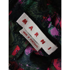 MARNI マルニ コットン フラワープリント 花柄 ベルト付き フレアスカート 40 ロング【中古】