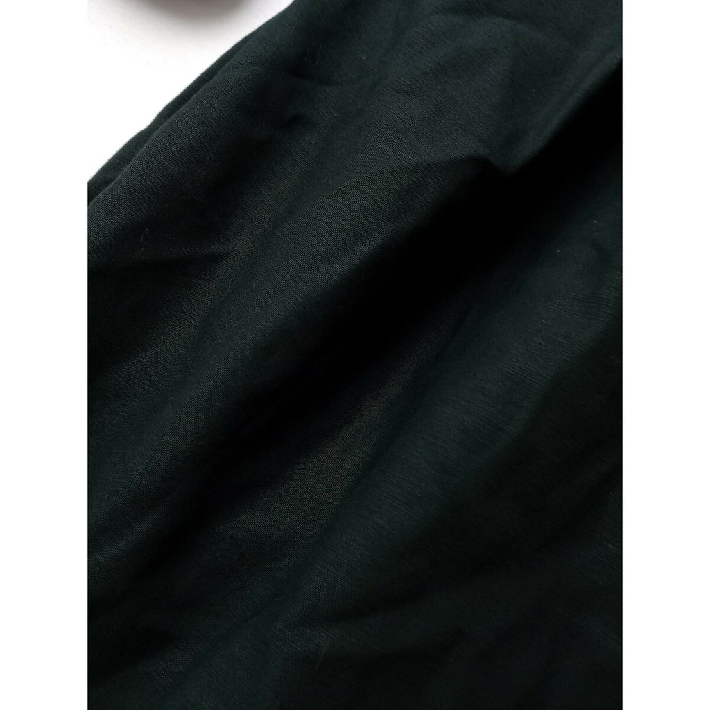 TENNE HANDCRAFTED MODERN テンハンドクラフテッドモダン コットン リネン ロング ワンピース ドレス 黒 ブラック【中古】