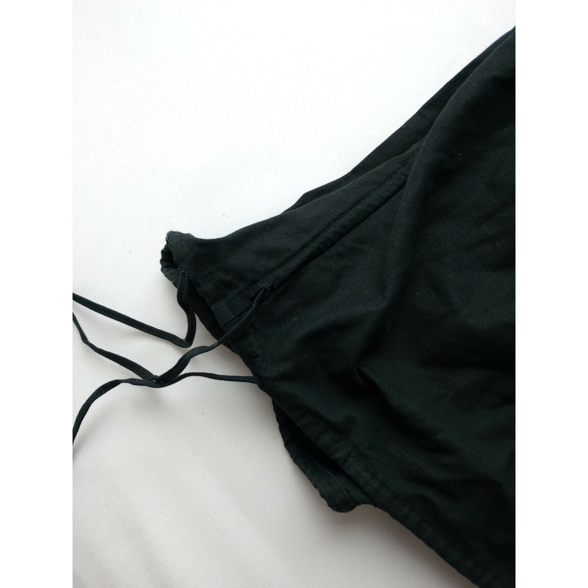 TENNE HANDCRAFTED MODERN テンハンドクラフテッドモダン コットン リネン ロング ワンピース ドレス 黒 ブラック【中古】