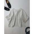fog linen work フォグリネンワーク バック リボン リネン ブラウス トップス 生成り【中古】