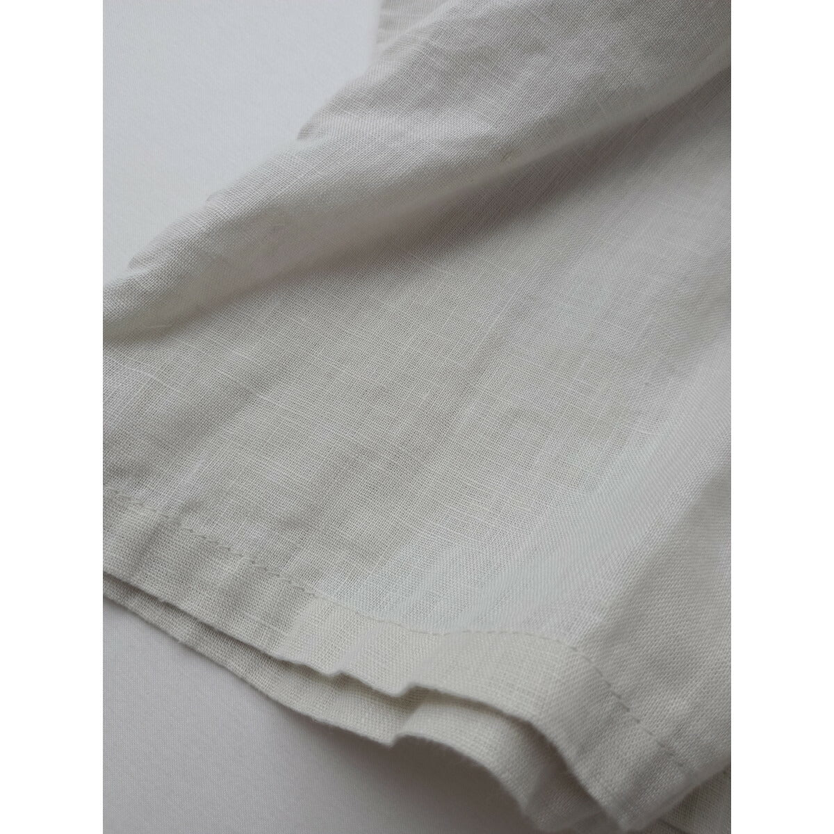 fog linen work フォグリネンワーク バック リボン リネン ブラウス トップス 生成り【中古】