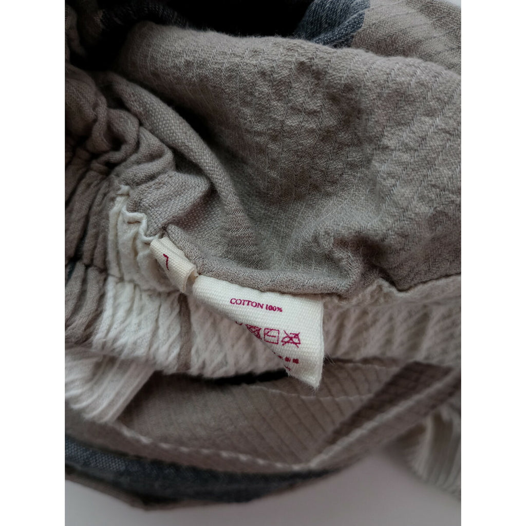 amaki niime タマキニイメ 玉木新雌 サルエル ワイド パンツ ベージュ 1【中古】