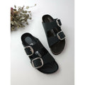 BIRKENSTOCK ビルケンシュトック Arizona Big Buckle アリゾナ ビッグバックル サンダル 靴 オイルドナチュラルレザー 黒 ブラック【中古】