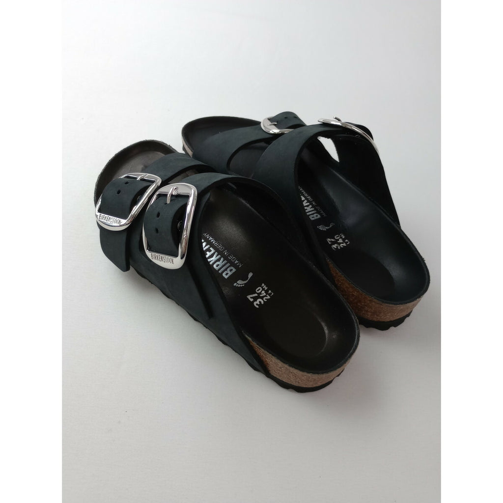BIRKENSTOCK ビルケンシュトック Arizona Big Buckle アリゾナ ビッグバックル サンダル 靴 オイルドナチュラルレザー 黒 ブラック【中古】
