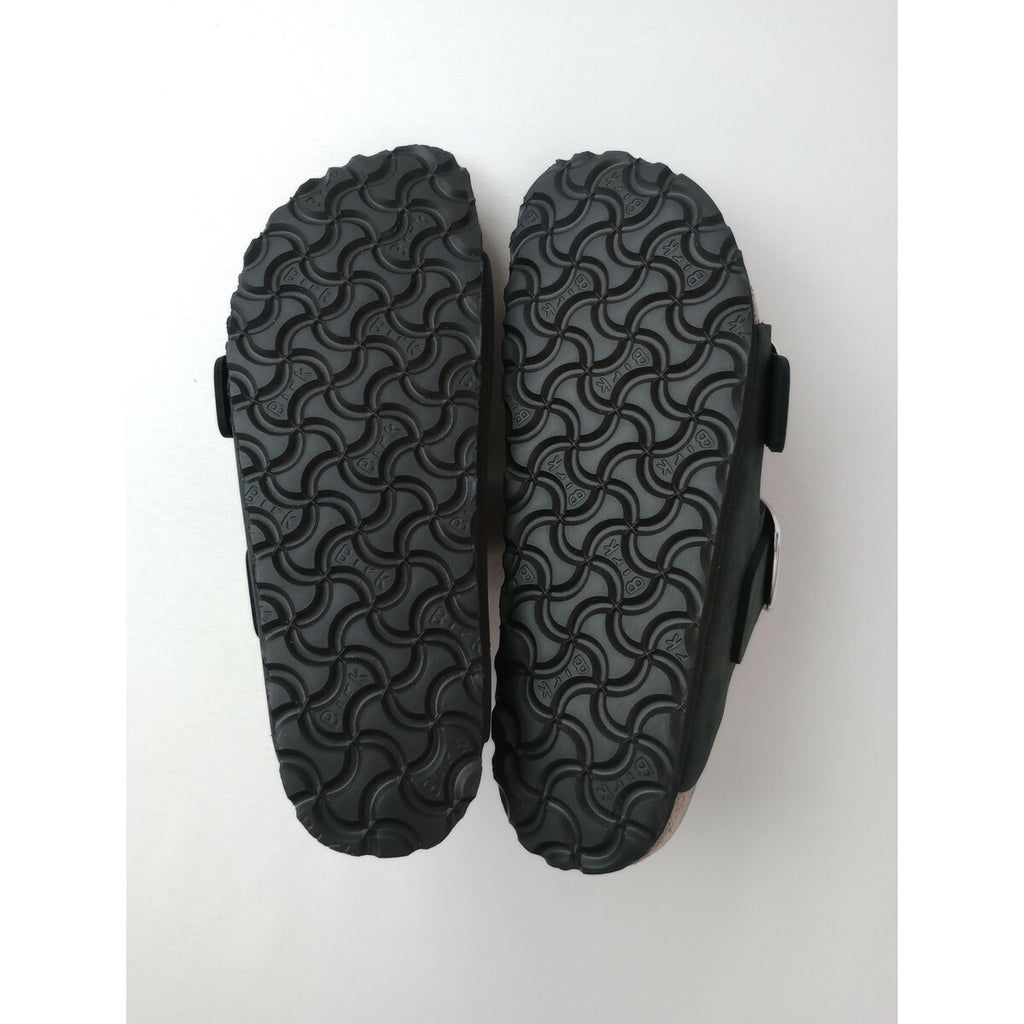 BIRKENSTOCK ビルケンシュトック Arizona Big Buckle アリゾナ ビッグバックル サンダル 靴 オイルドナチュラルレザー 黒 ブラック【中古】