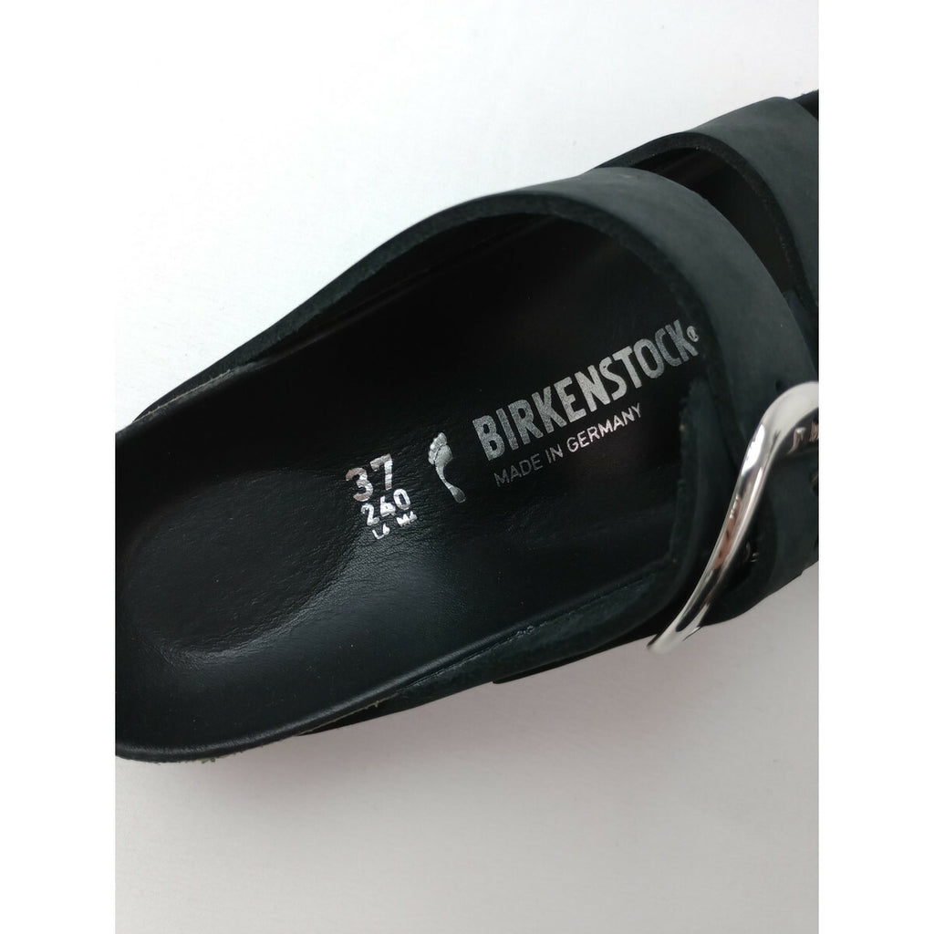 BIRKENSTOCK ビルケンシュトック Arizona Big Buckle アリゾナ ビッグバックル サンダル 靴 オイルドナチュラルレザー 黒 ブラック【中古】