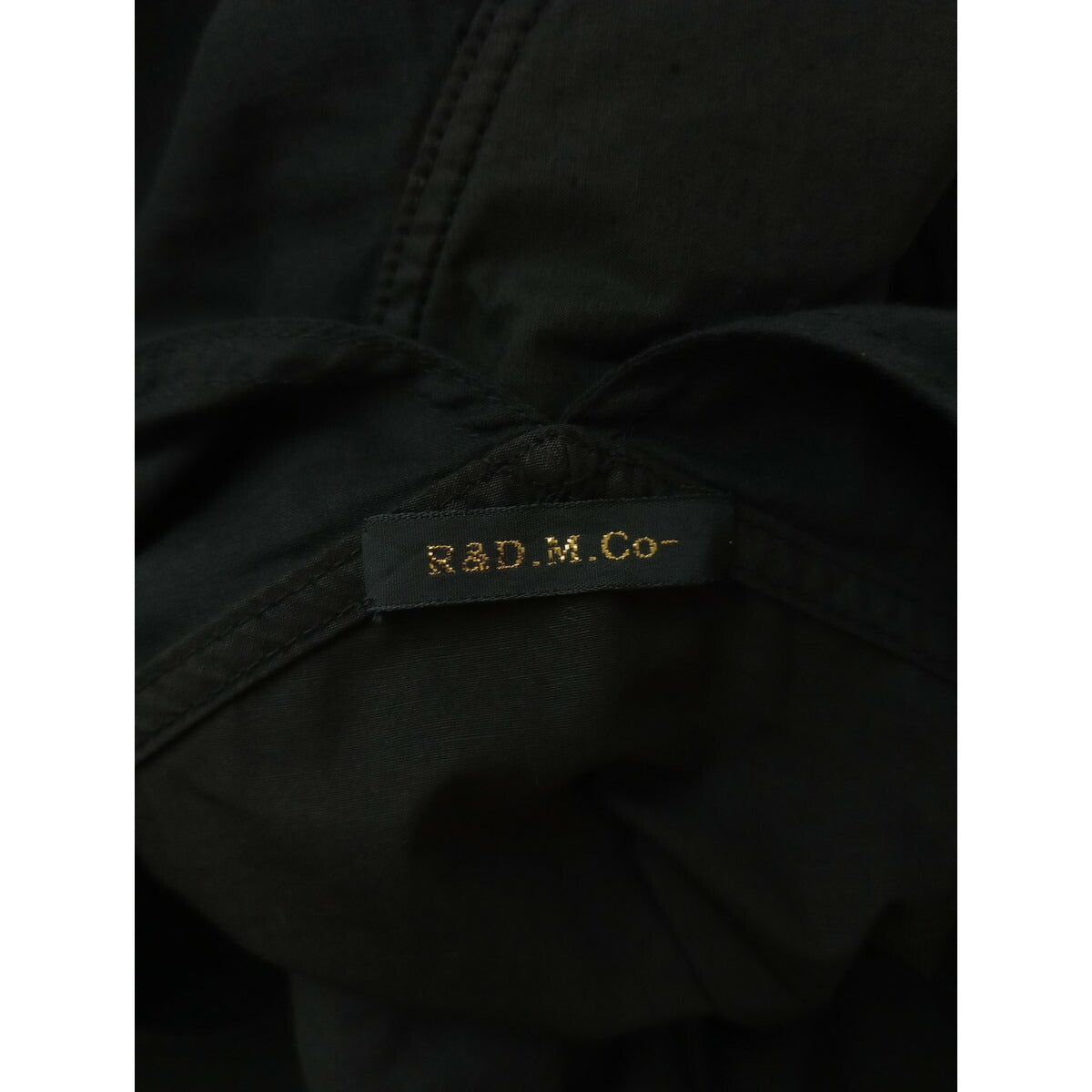 オールドマンズテーラー R&D.M.Co- コットン リネン ロング ワンピース 黒 ブラック ポケット【中古】