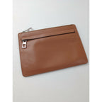 LOEWE ロエベ アナグラム レザー ポーチ ブラウン【中古】