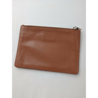 LOEWE ロエベ アナグラム レザー ポーチ ブラウン【中古】