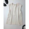 22SS UNITED ARROWS ユナイテッドアローズ ダブル クロス ベスト トップス アイボリー【中古】