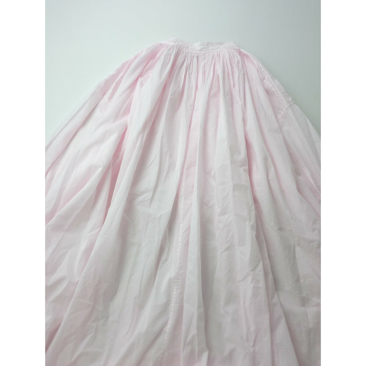 25SS SP エシュペー CHURCH SMOCK DRESS PINK チャーチ スモッグ ドレス コットン 綿 100％ 長袖 ロング ワンピース ピンク【中古】