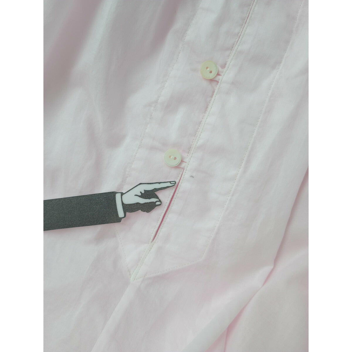 25SS SP エシュペー CHURCH SMOCK DRESS PINK チャーチ スモッグ ドレス コットン 綿 100％ 長袖 ロング ワンピース ピンク【中古】