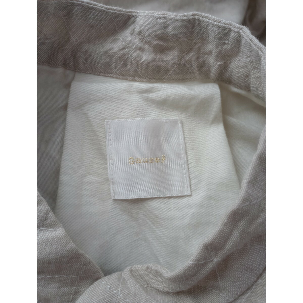 Gauze# ガーゼ QUILT ETOILE COAT キルティング ロング コート 生成り【中古】