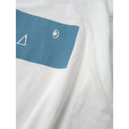 mina perhonen ミナペルホネン anim アニム コットン 綿 100％ カットソー 半袖 Tシャツ トップス 白 ブルー XS【中古】