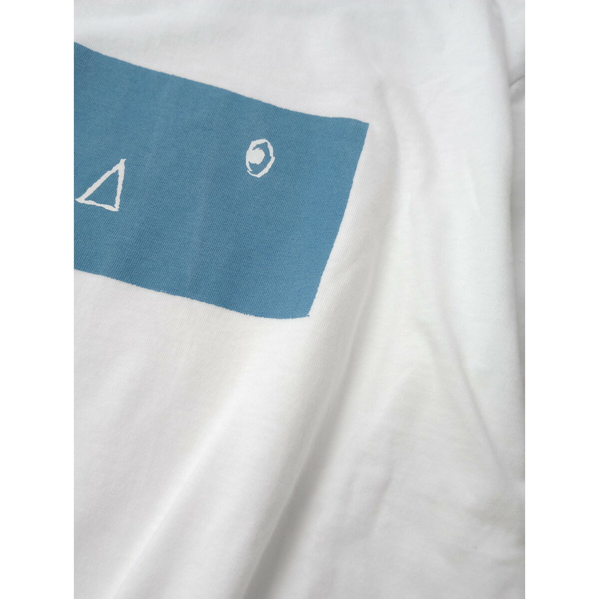mina perhonen ミナペルホネン anim アニム コットン 綿 100％ カットソー 半袖 Tシャツ トップス 白 ブルー XS【中古】