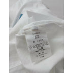 mina perhonen ミナペルホネン anim アニム コットン 綿 100％ カットソー 半袖 Tシャツ トップス 白 ブルー XS【中古】