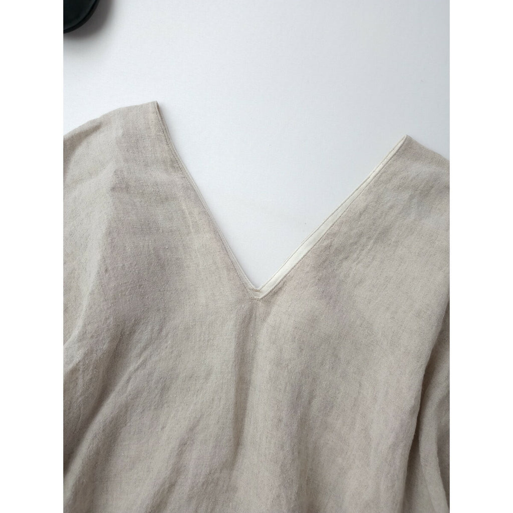 えみおわす カレン 半袖 シャツ プルオーバー トップス 生成り M 【中古】
