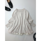 24AW BEARDSLEY ビアズリー チュチュ キャミ ニット トップス 生成り レイヤード【中古】