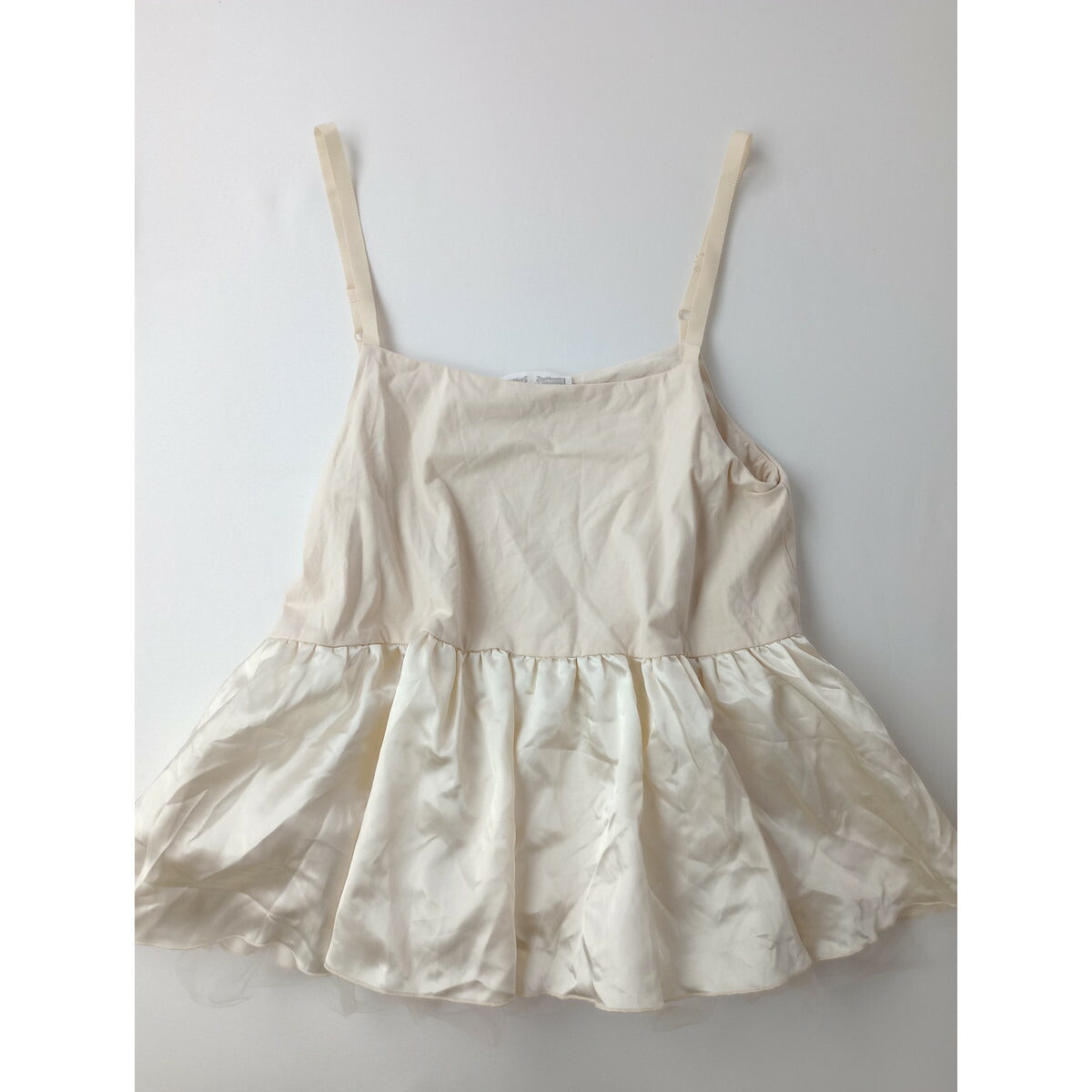 24AW BEARDSLEY ビアズリー チュチュ キャミ ニット トップス 生成り レイヤード【中古】