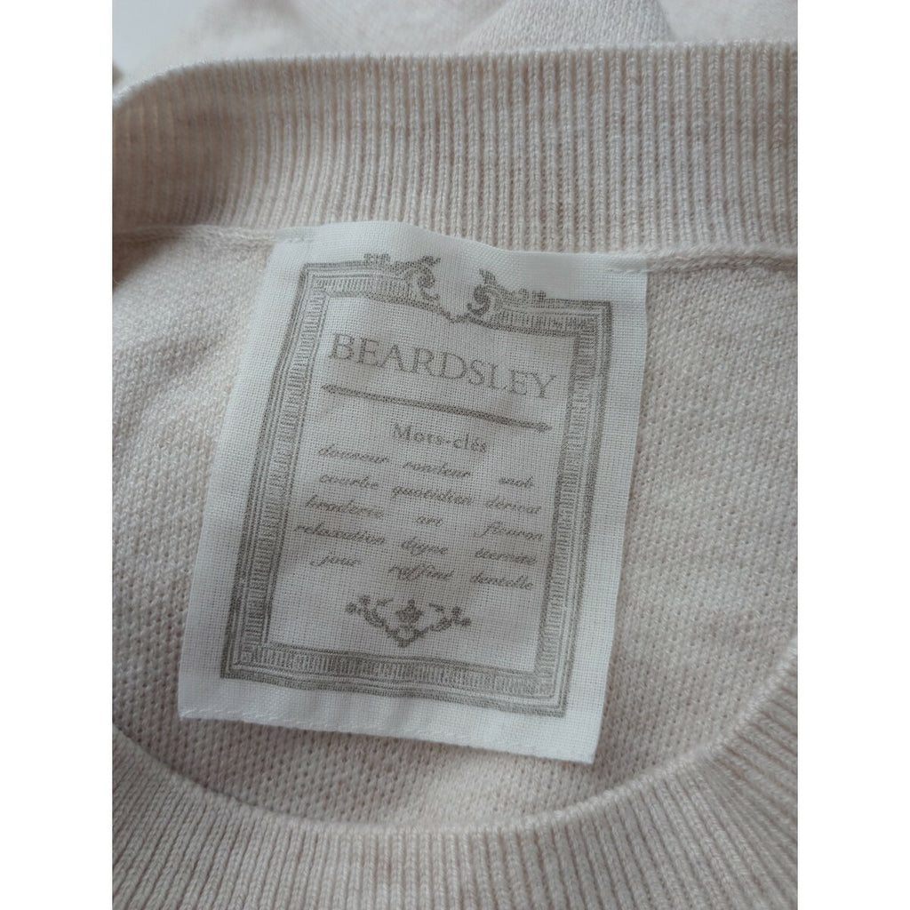 24AW BEARDSLEY ビアズリー チュチュ キャミ ニット トップス 生成り レイヤード【中古】