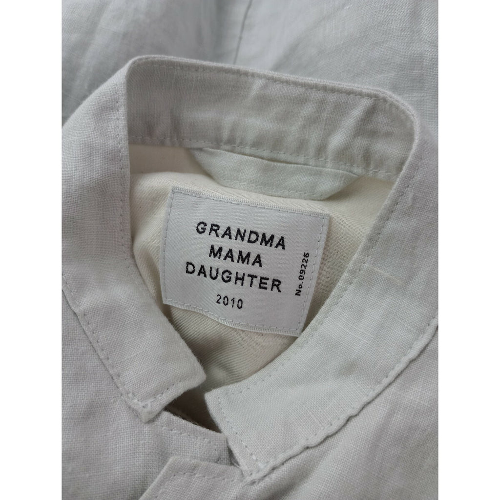新品 GRANDMA MAMA DAUGHTER グランマママドーター スタンドカラー ジャケット 0 白に近いライトブルー【中古】