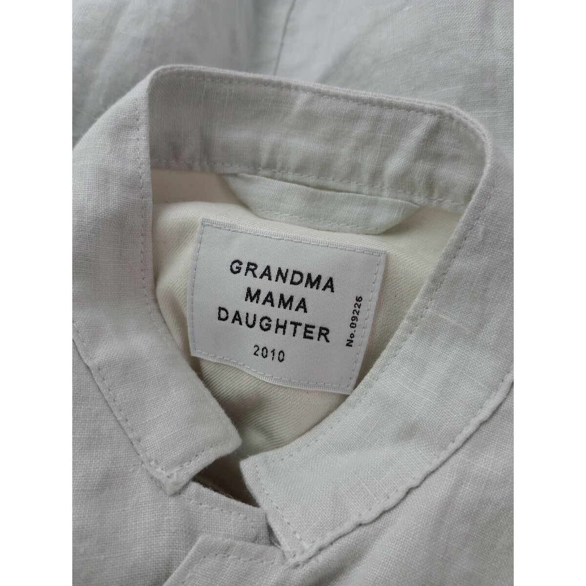 新品 GRANDMA MAMA DAUGHTER グランマママドーター スタンドカラー ジャケット 0 白に近いライトブルー【中古】