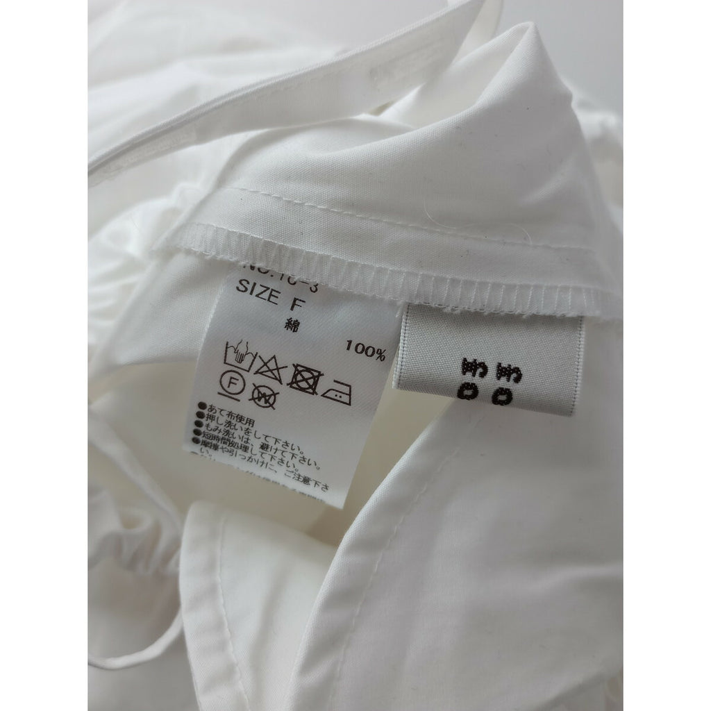 fofo fofa KINCHAKU salopette コットン 綿 100％ サロペット オールインワン 白 F【中古】