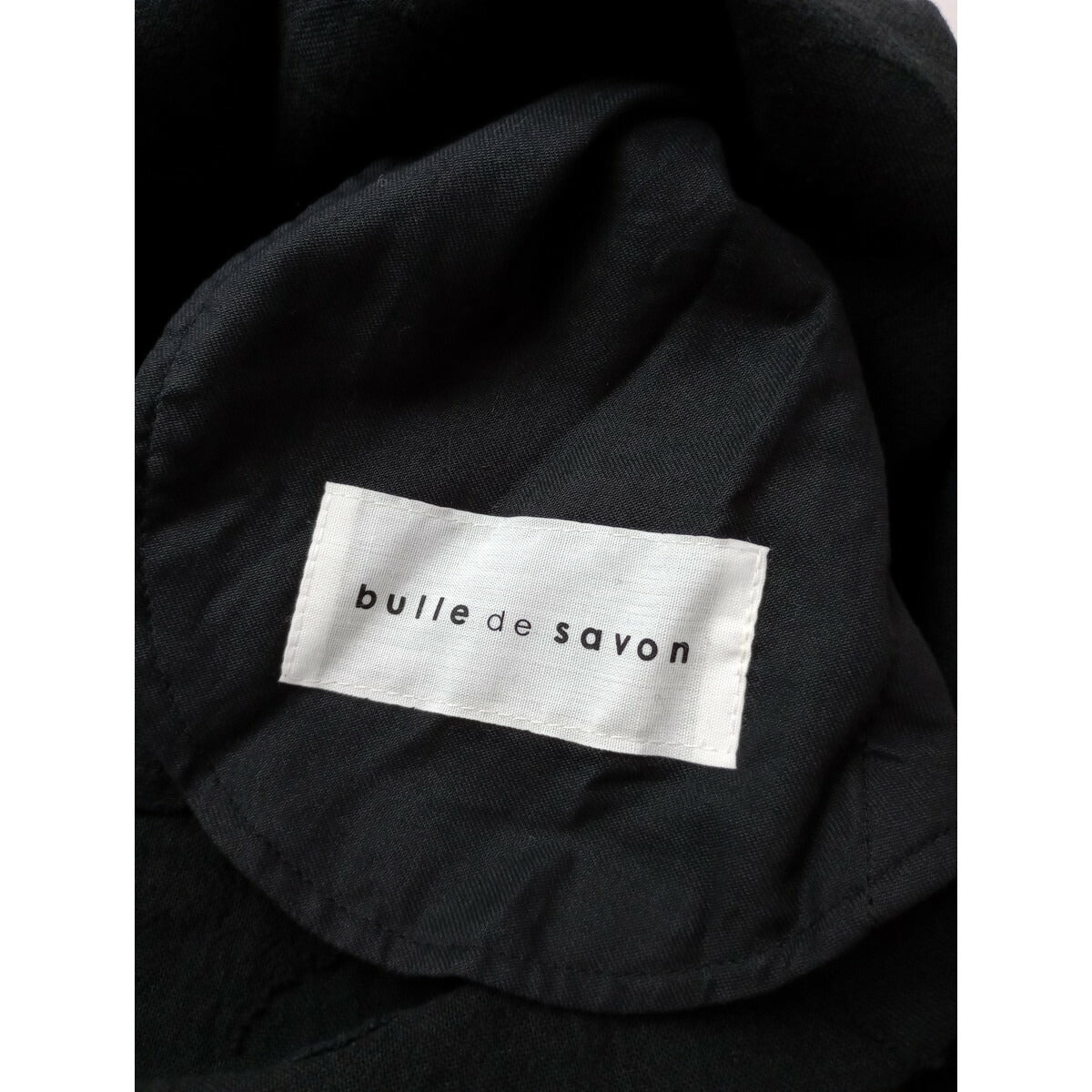 bulle de savon ビュルデサボン ランダム ドット 柄 ジャカード　ノースリーブ ロング ワンピース 黒 ブラック F【中古】