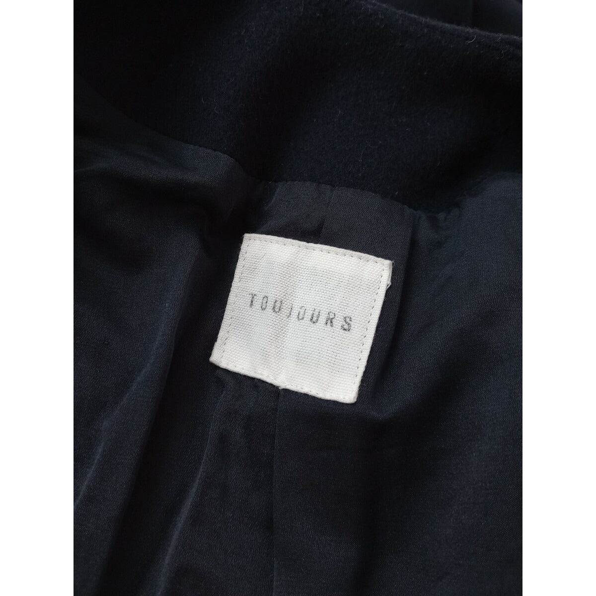 TOUJOURS トゥジュー ウール シルク ジャケット ダークネイビー 1 (20M＋1729)【中古】