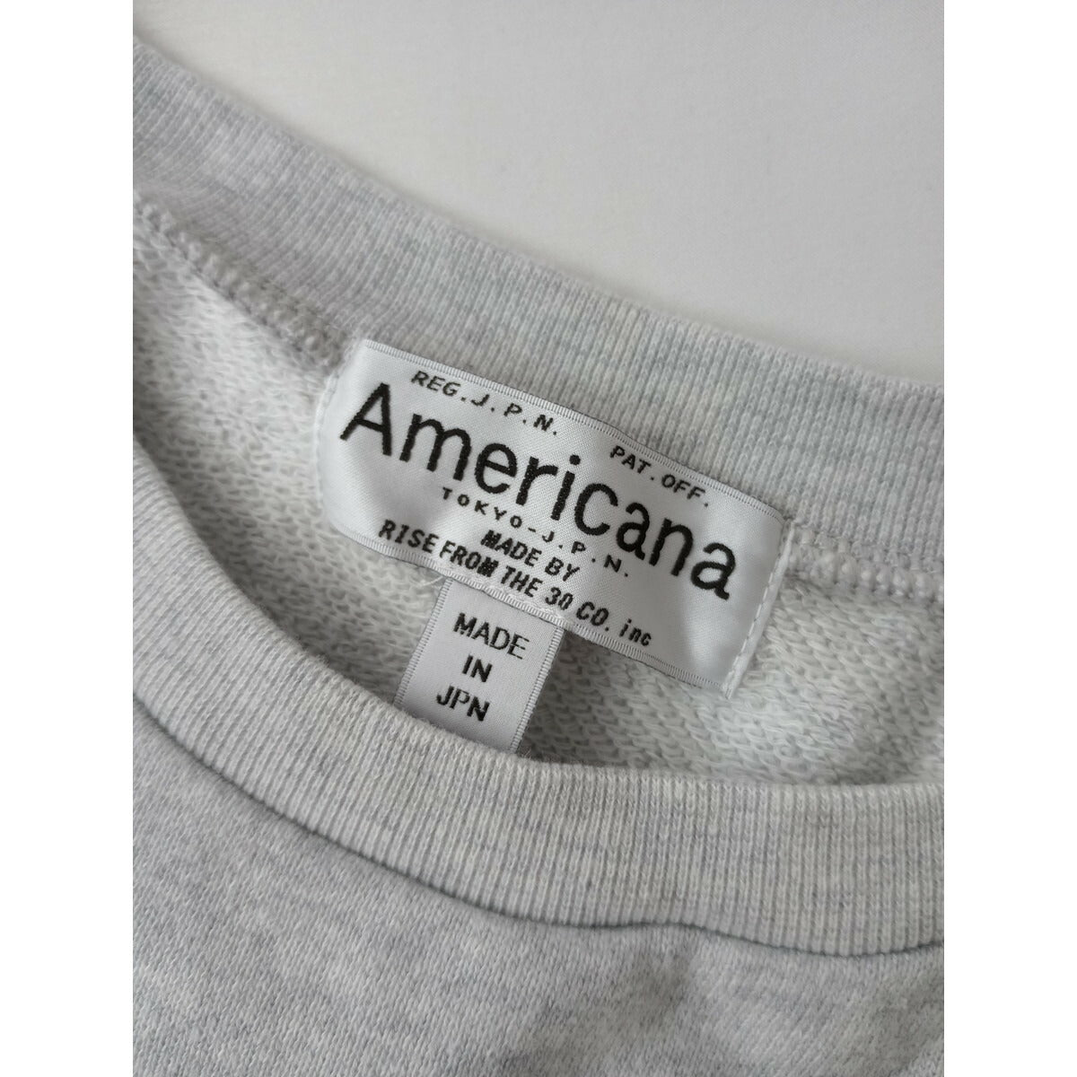 Americana アメリカーナ 半袖 プルオーバー スウェット コットン 綿 100％ トップス グレー【中古】
